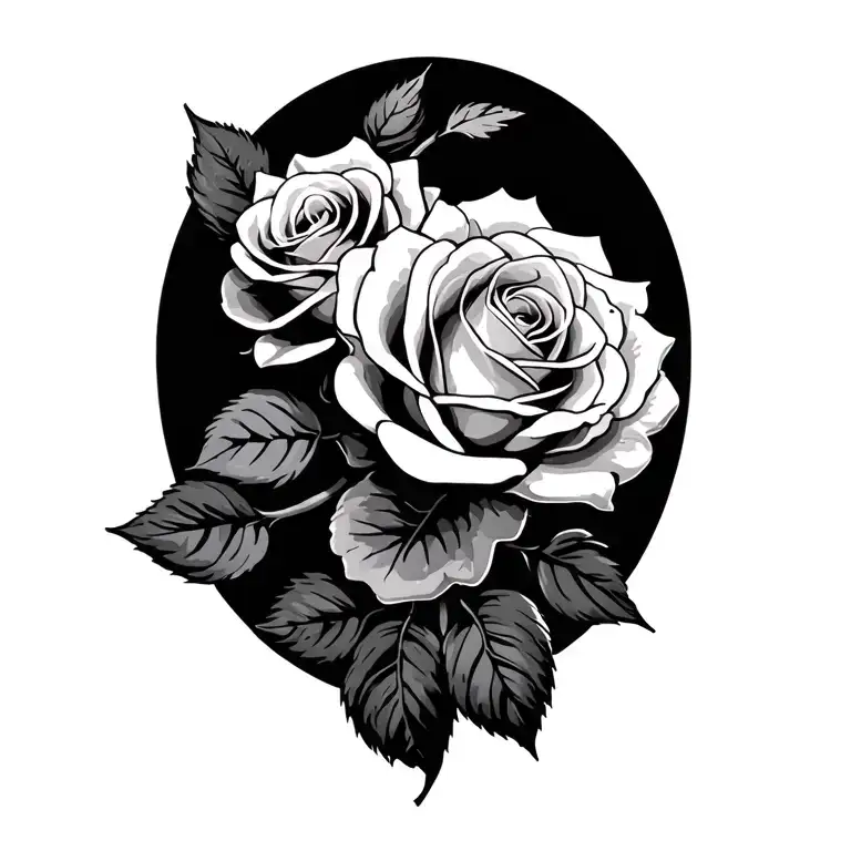 White Roses Entwined