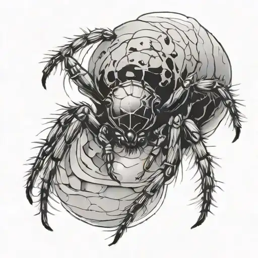 A Spider That Holds A Human Eye In Its Paws