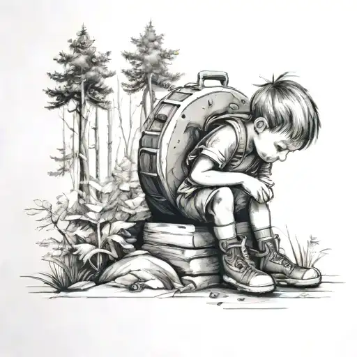 Locker Little Boy Forest
