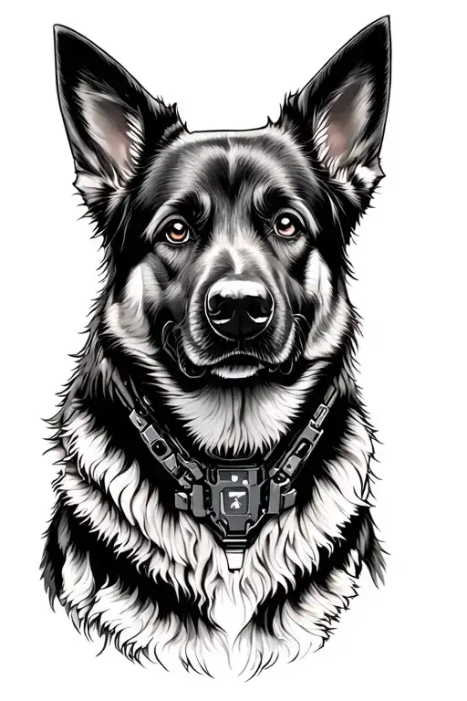 German Shepherd Cyborg