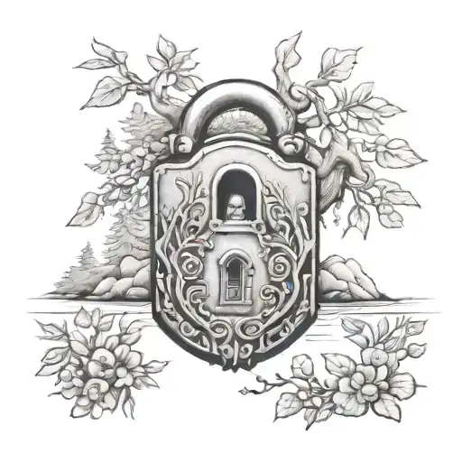 Padlock Little Boy Forest