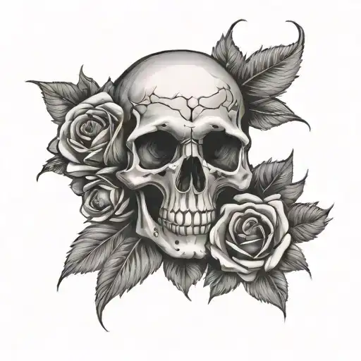 Skull And Roses