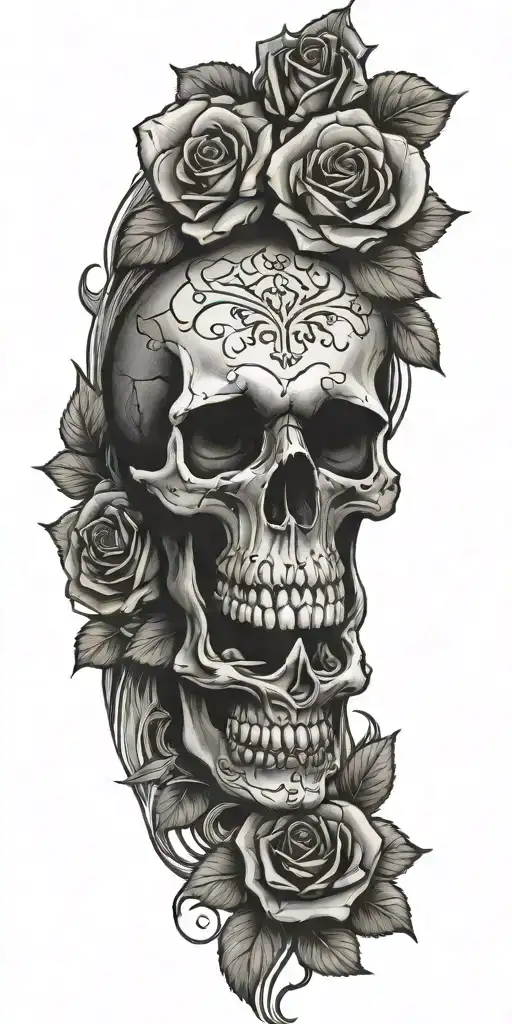 Skull And Roses