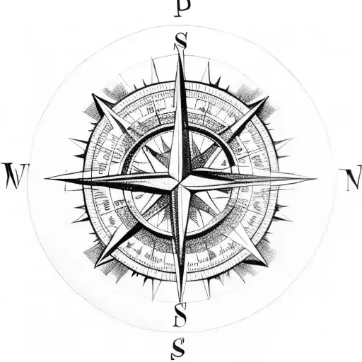 Daughter And Kid In A Compass