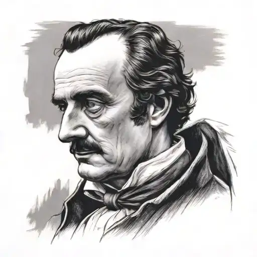 Poe Portrait Black