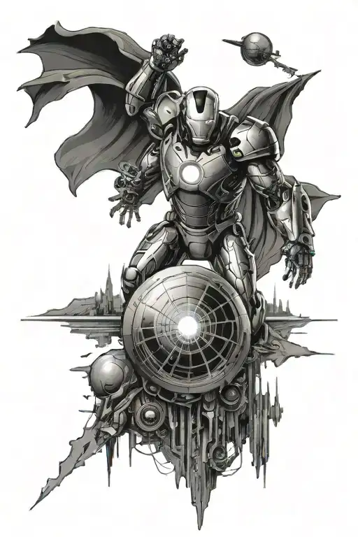 Lord Of The Ring Ironman Marvel Deathstar