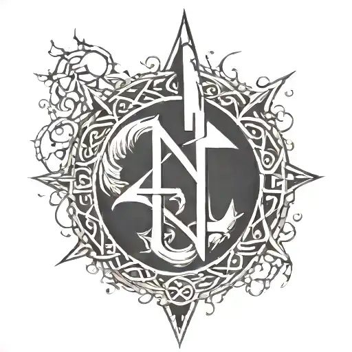 North Rune Symbolizing Strength