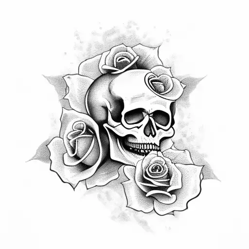 Skull And Roses