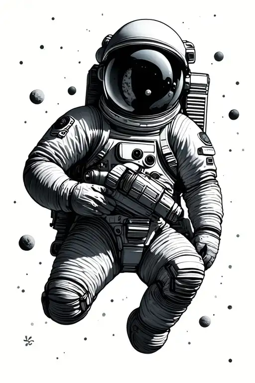 Astronaut Holding Mars