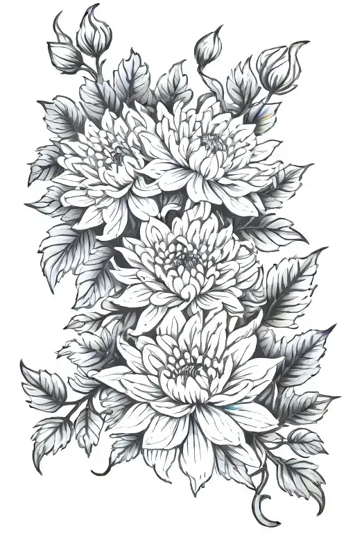 Vine Of Chrysanthemums