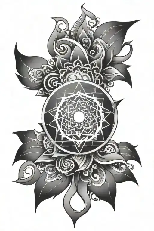 Chakra Spin Tattoo Design Inspired