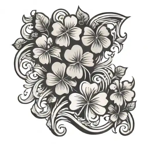 Vines And Four Leaf Clovers