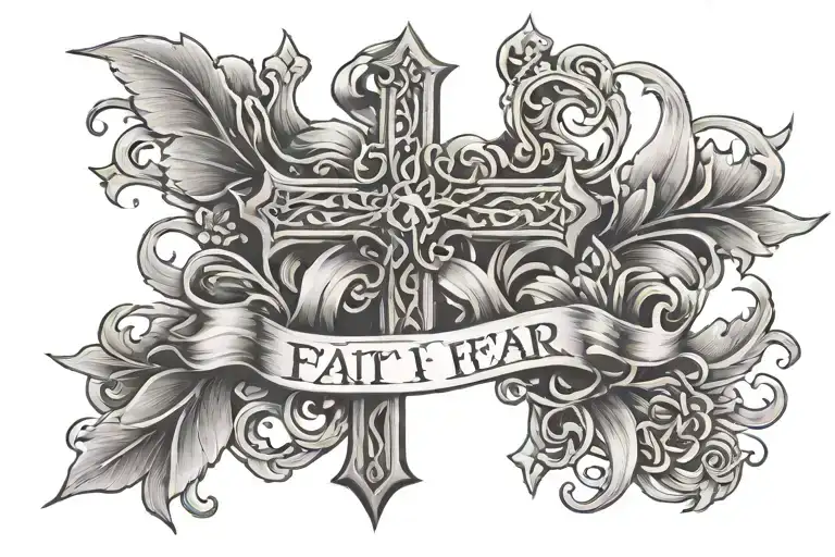 Cross Faith Over Fear Wrighting