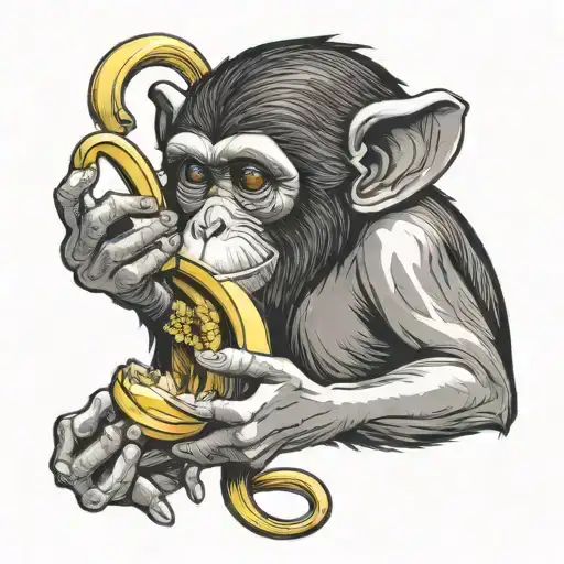 Monkey Eating Banana