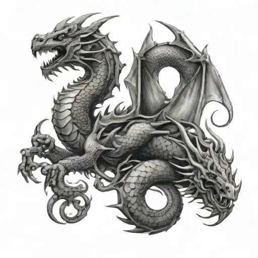 Dragon And Scorpio In Norse