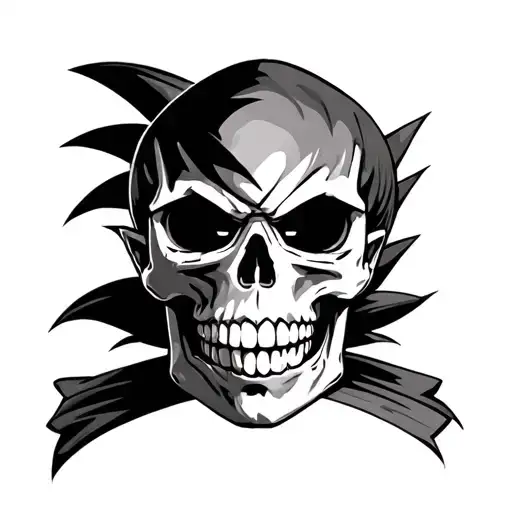 Skull With Goku