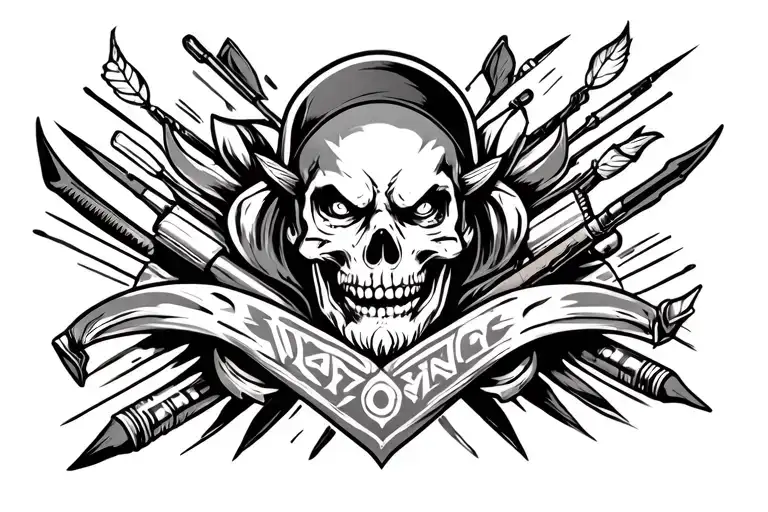 A Unique Tattoo Design Inspired By The Client's Occupation As A Tattoo Artist