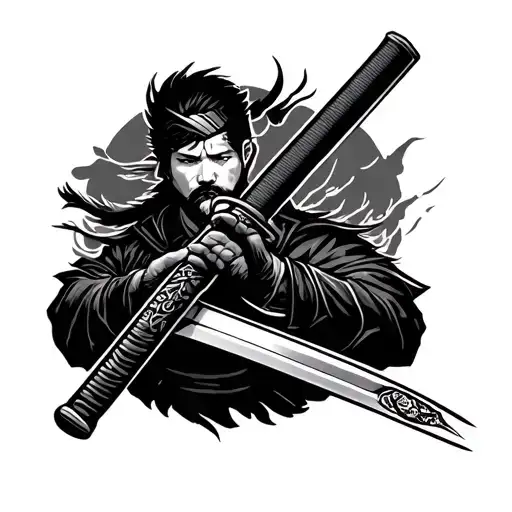 A Russian Russian Wrapping A Samurai Katana