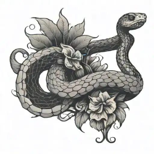 Snake With Mushroom Tail