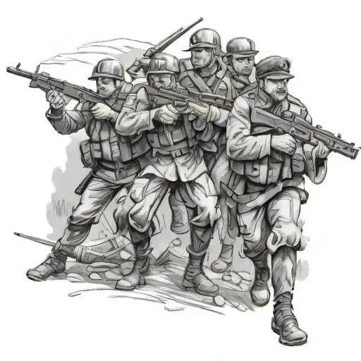 War Scene With Ukrainian Police Officers In Kropyvnytskyi