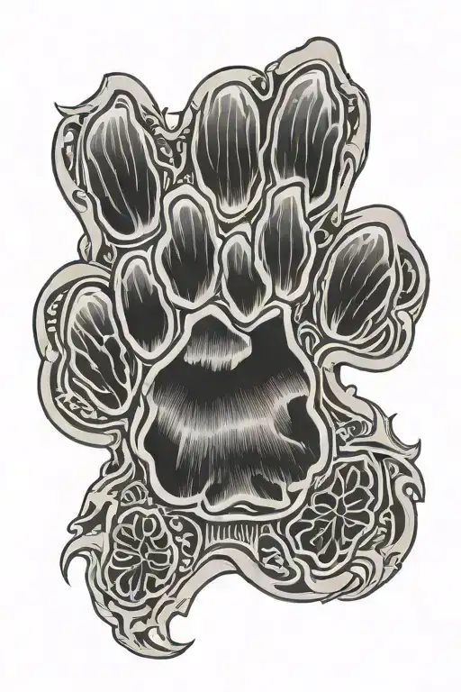 Police K-9 Paw Print