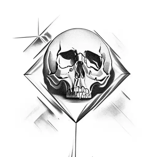 A Skull In An Hourglass