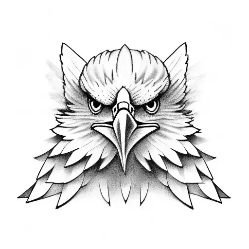 Eagle With Angel And Compas