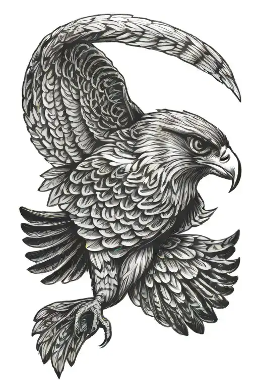 Falcon With Egyptian Mythology