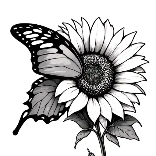 Butterfly Sunflower