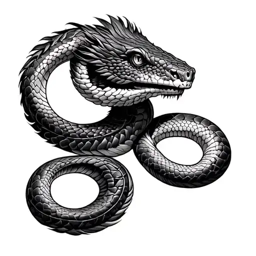 Feathered Snake For Full Arm