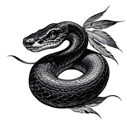 Snake With Feathers