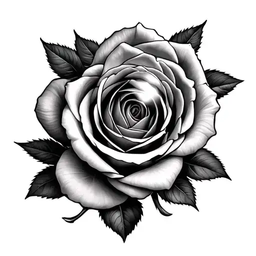 Camera Lens Looking At A Rose In The Reflection