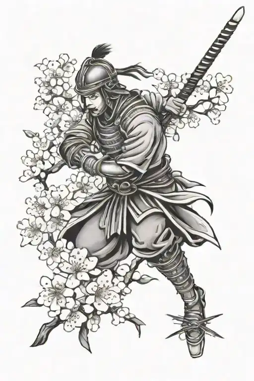Japanese Warrior Cherry Blossom
