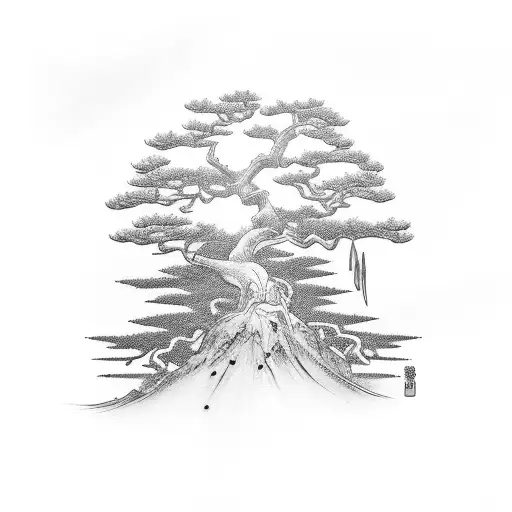 Samurai Con Arbol Bonsai