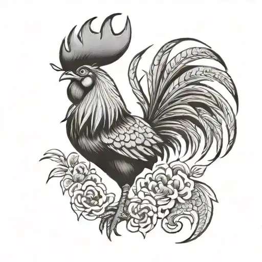 Rooster Asian Style