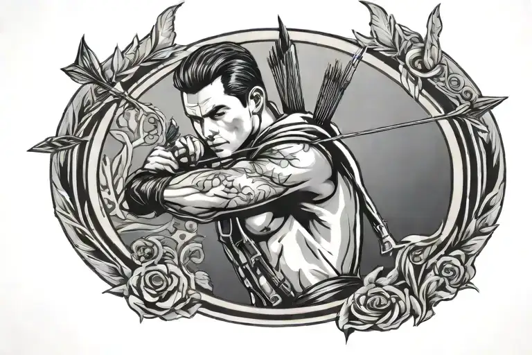 Archer With A Lit Arrow