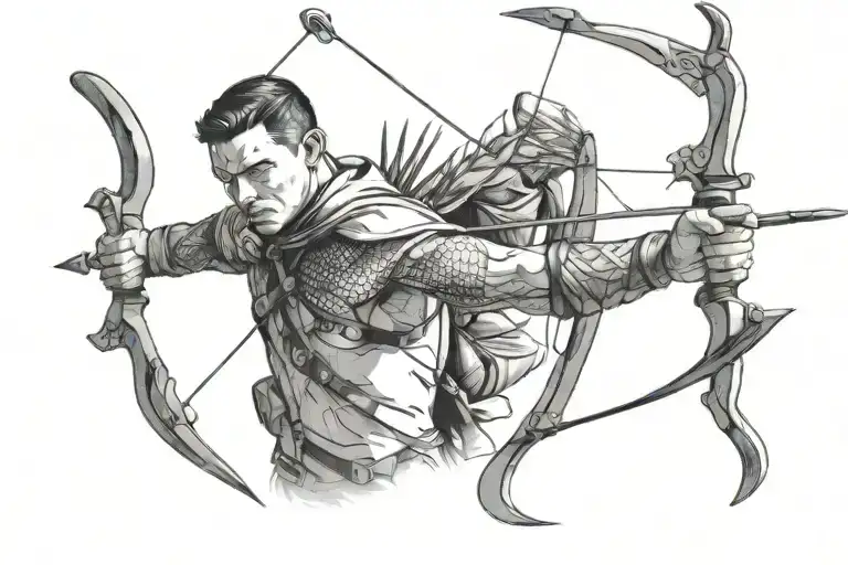 An Archer Who Has Lost Everything But The Arrow On His Hand Is Ready To Change Everything