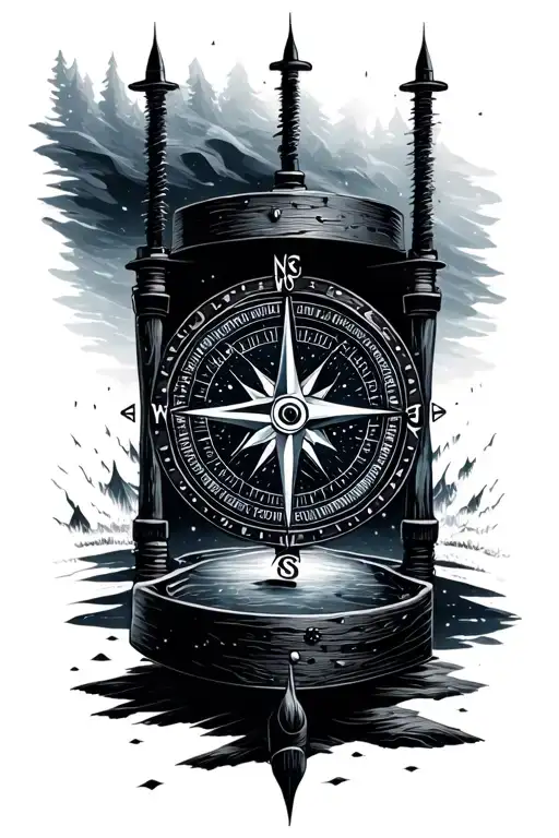 Compass Northern Lights Inspired