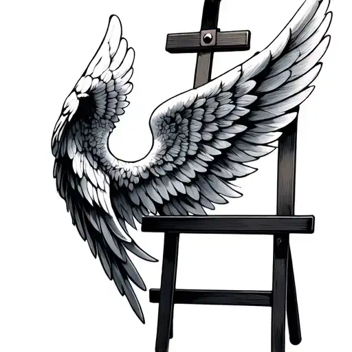 Art Easel Angel Wings Made