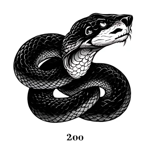 Minimalist Tattoo For August Leo With Year Of Snake