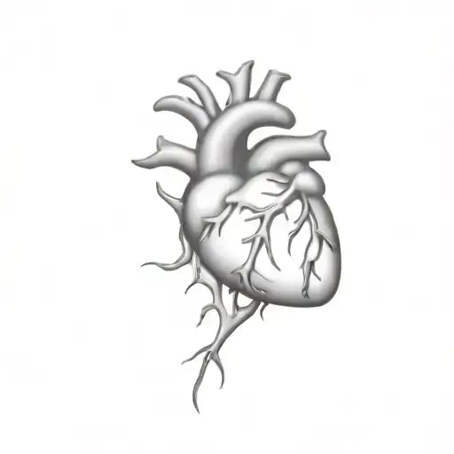 Gothick Anatomical Heart With Thorns Vine Wrapped