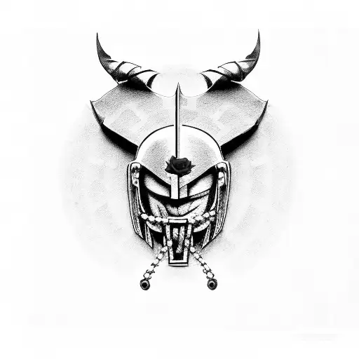 Spartan With Chains And Red Roses