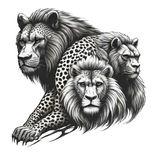 A Wolf And A Gorilla And A Cheetah Not Combined