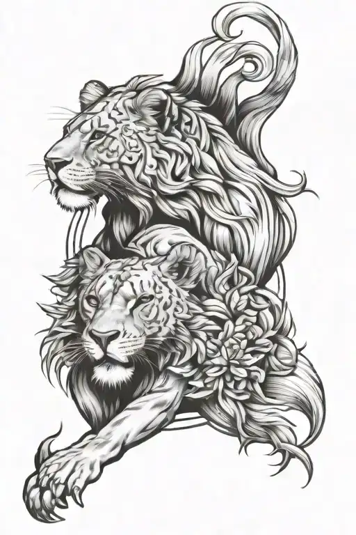 Pisces Leo Lioness