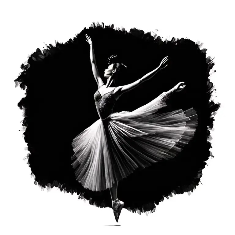 Line Ballet Dancer Minimalistic