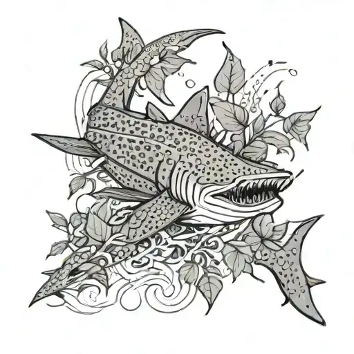 Whale Shark On A Creeper Weed