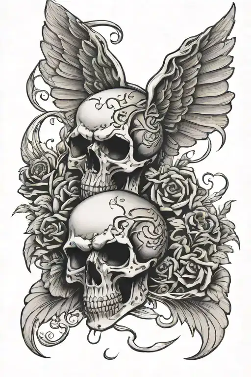 Weel Wings Skull