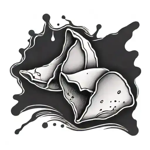 Broken Fortune Cookie With Paper