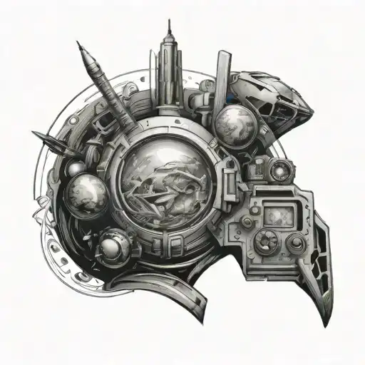 Space And Games Coming Out The Top Of A Head