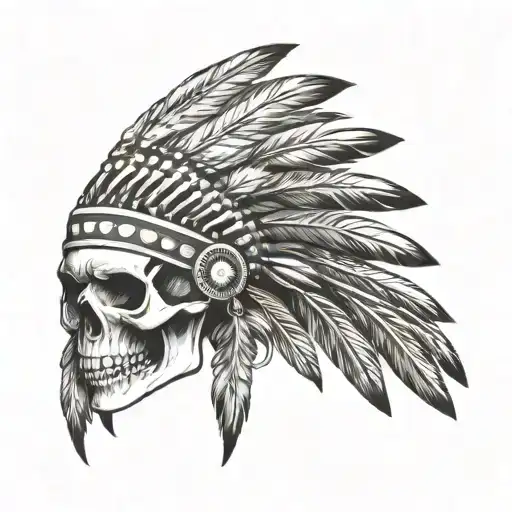 Skull Indian Headress
